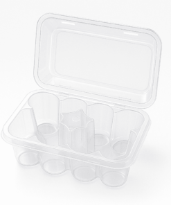 10 x 3ml Plastic vial storage container